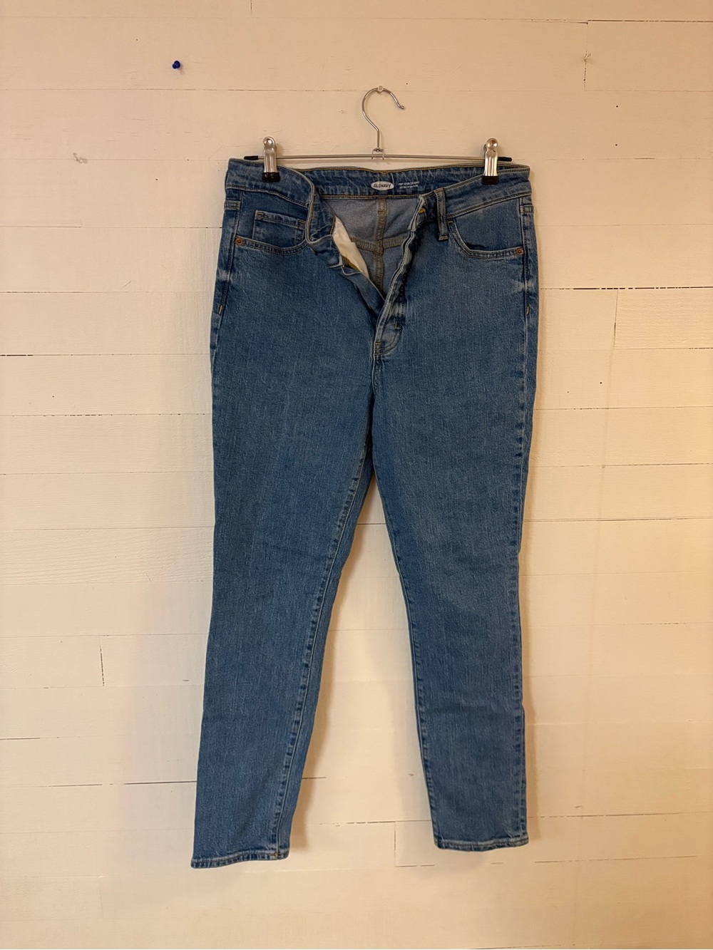 Old Navy Pop Icon Skinny Extra High Rise Jeans Size 6 Button Fly